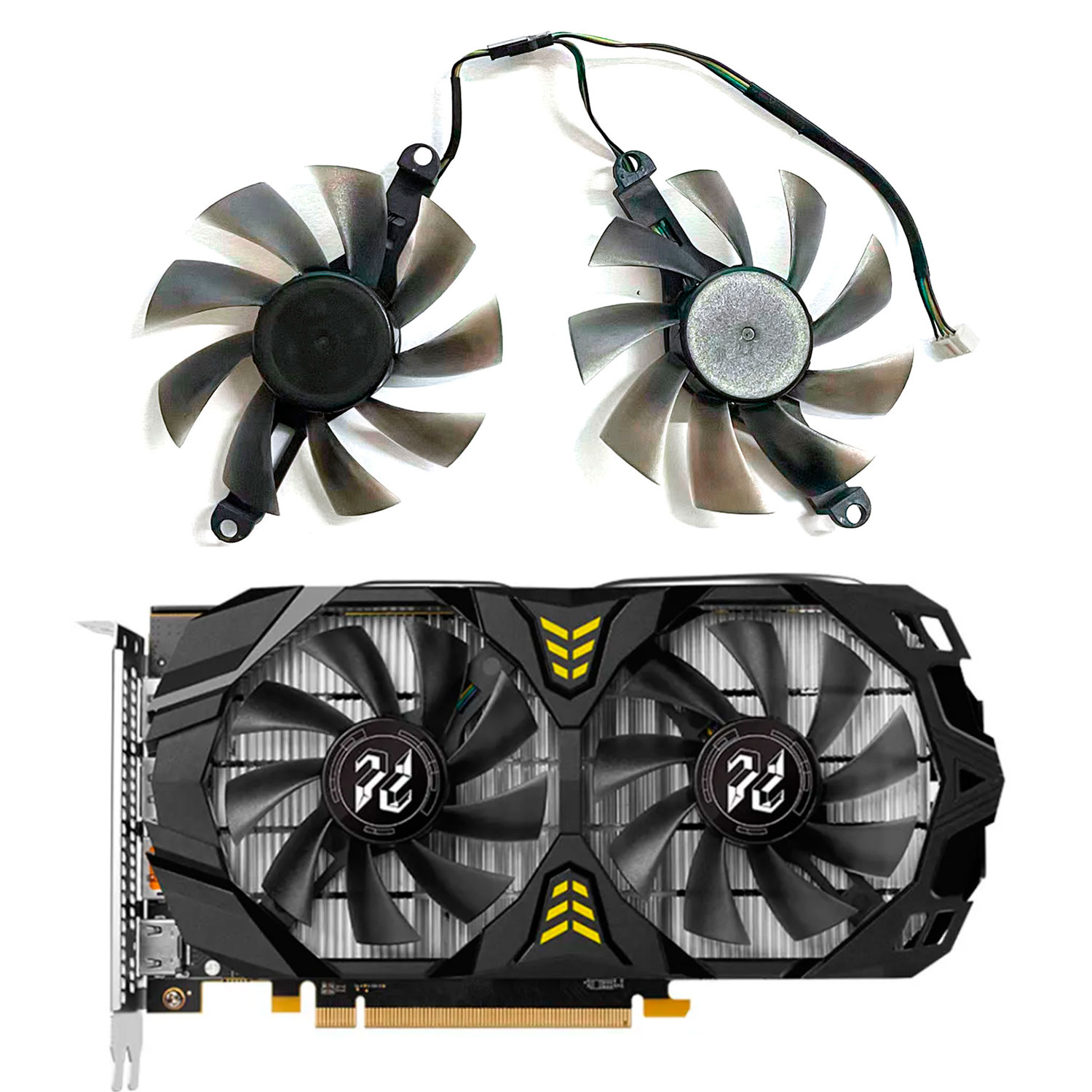 新品GPUファン 4ピン 85mm/75mm RX580用交 - Rx 580 8Gb 2048Sp Gpu のレビューと価格